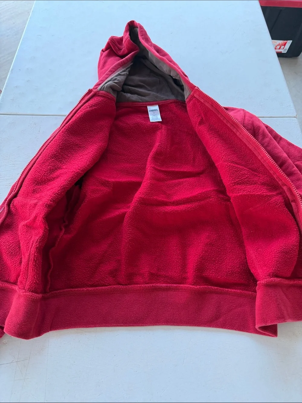 Gymboree Red Fleece Zip-Up Hoodie